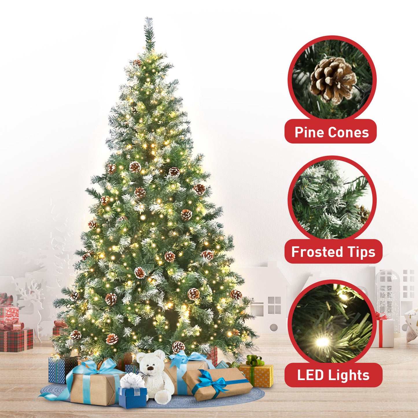 Pre-Lit LED Christmas Tree - LED Christmas Tree - Christmas Decor