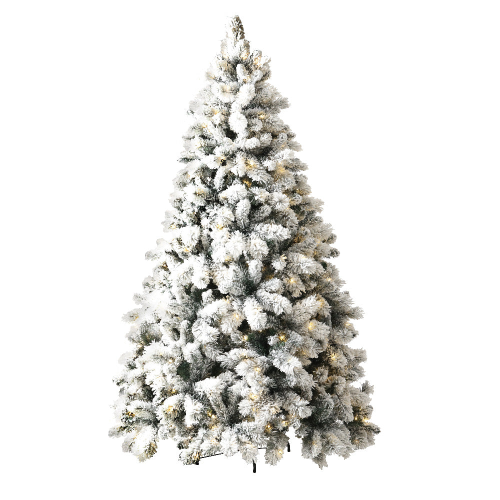 Christmas Tree with Lights - Snowy Christmas Tree - Christmas Decor