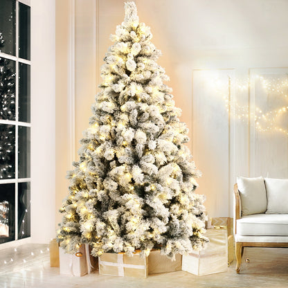 Christmas Tree with Lights - Snowy Christmas Tree - Christmas Decor