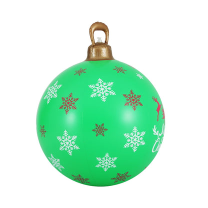 Jingle Jollys Christmas Inflatable Ball 60cm Decoration Giant Bauble Green