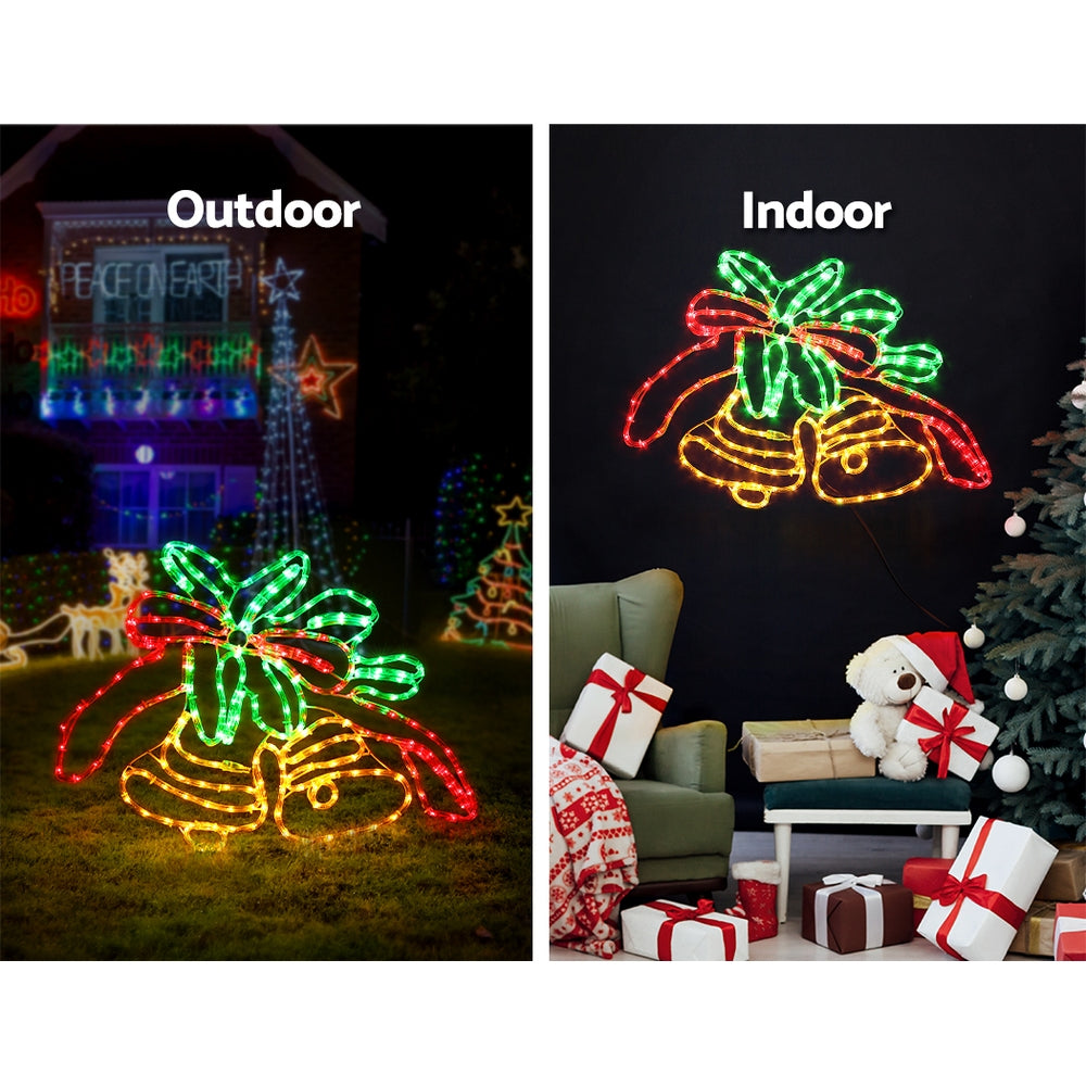 Jingle Jollys Christmas Lights Motif LED Light Outdoor Decorations 76cm Bell