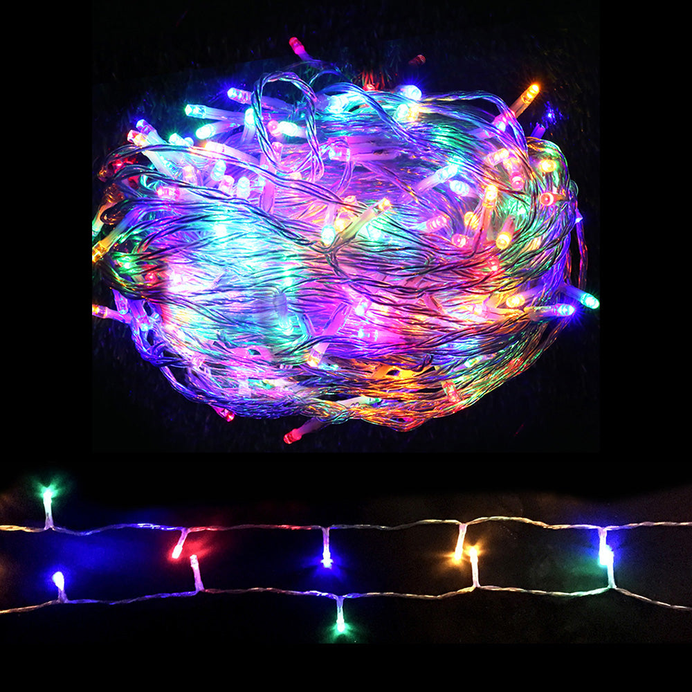 Jingle Jollys 100M Christmas String Lights 500LED Multi Colour