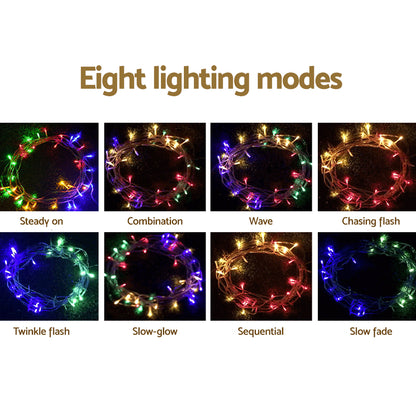 Jingle Jollys 100M Christmas String Lights 500LED Multi Colour